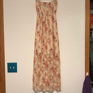 Rue21 strapless flowery dress